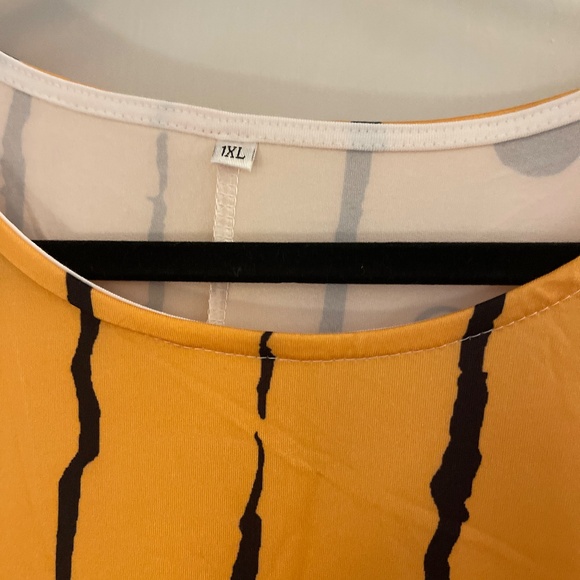 Plus size asymmetrical bottom yellow size 1xl - Picture 3 of 6